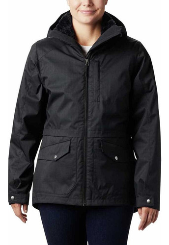 Espectacular Chaqueta Parka Columbia 3en1 Impermeable Omni-tech+ Chaqueta Extraíble Aislante Con Cuello Reforzado De Polar - Medidas En La Publicación