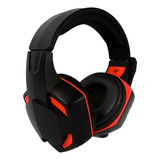 Auricular Gamer Kanji Con Microfono Z-11 Rojo Pc Ps4 Xbox