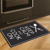 Tapete Capacho Keep Calm And Cook 40x65 Antiderrapante