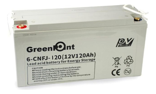Bateria Sellada Vrla Gel 12v 120ah Greenpoint- Energía Solar