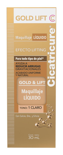 Cicatricure Gold Lift Maquillaje Liquido Tono Claro 30ml