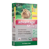 Pipeta Antiparasitário Para Pulga Bayer Advantage Max3 Para Cão Hasta 4kg