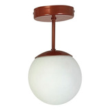 Plafon Jabuticaba Vidro Super Moderno E Perfeito P/ Sua Sala Cor Cobre 110v/220v