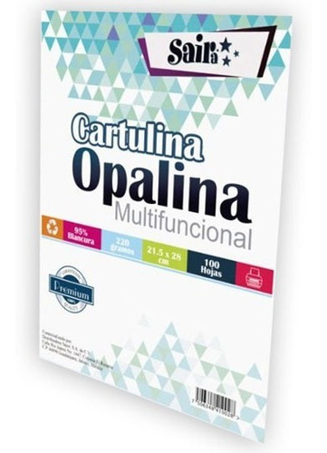 1000 Cartulina Opalina Blanca 21.5x28cms Carta 220grs. 