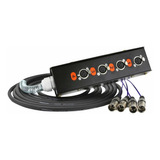 Medusa Com Multicabo 4 Vias Conectores Xlr - 3 Metro