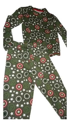 Pijama Marvel Avengers Verde Niño