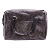 Bolso De Peluquería Herramienta De Belleza De Pu De Gris