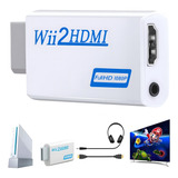 Adaptador Convertidor Wii A Hdmi Conversor Hd,para Nintendo