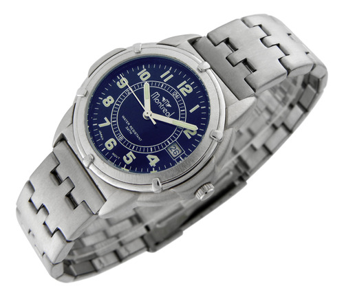 Reloj Montreal Hombre Ml1599 Calendario Agujas Luminosas