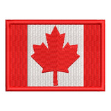 Patch Bordado Bandeira 7x5cm Canadá - País