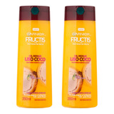 Shampoo Fructis Oil Repair Liso Coco 350ml Garnier 2u