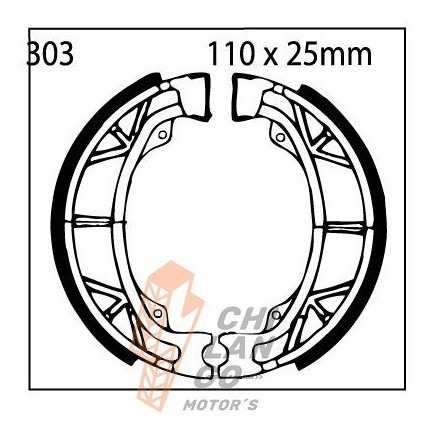 Balata De Tambor Para  Honda Cf 70/c 77-78