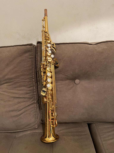 Sax Soprano Yamaha Yss 475 Dourado Japão Usado