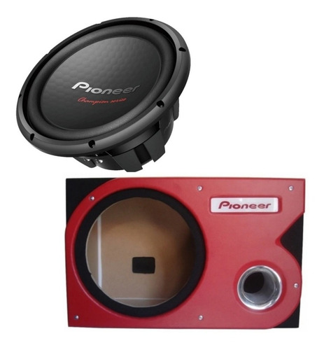 Subwoofer Pioneer Serie Champions Ts-w312d4 1600 W 2 Bobinas