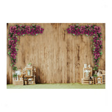 Painel Lateral Tecido Cortina Floral 1,70x 1,80  Retangular