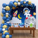Kit Decoração De Festa Astronautas Cute , Cenários