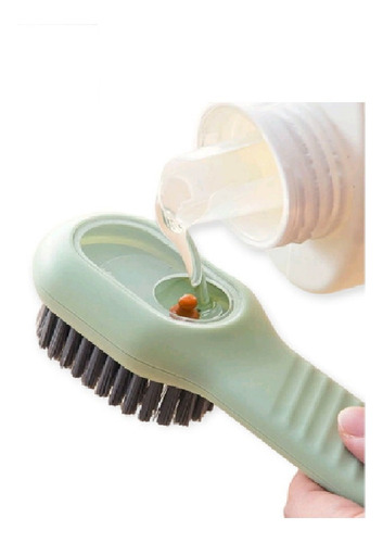 Escova Para Limpeza Tenis Sapato Com Porta Sabão Liquido 