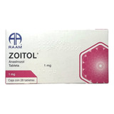 Anastrozol 1 Mg Zoitol Caja Con 28 Tabletas Raam Laboratorio