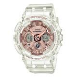 Reloj Casio Mujer Gma-s120sr-7a G-shock Oro Rosa Transparent