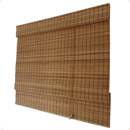 Persiana Romana Bambu Block 80larg  X 220alt Natural