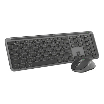 Combo Inalámbrico Teclado Y Mouse Signature Slim Mk950 Negro