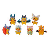 Set De 7 Figuras Pikachu Pokemon