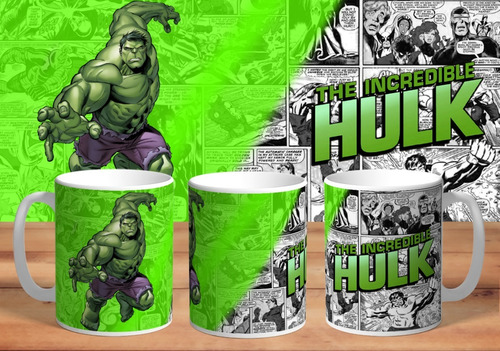 Taza De Plastico Super Heroes Hulk Personalizada