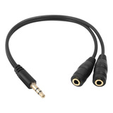 Cable 3.5 Auxiliar 2 Hembras 1 Macho (ideal P 2 Auriculares)