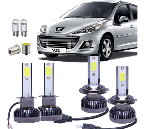 Lampara Cree Led Alta Baja Posicion Peugeot 207