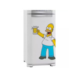 Adesivo Para Geladeira Homer Simpson Com Cerveja G 50x75cm