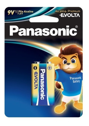 Panasonic Pila Evolta Tamaño 9v Blister Una Pieza Pack 12 Pz