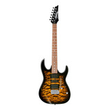 Guitarra Eléctrica Ibanez Rg Gio Grx70qa De Álamo Sunburst Con Diapasón De Amaranto