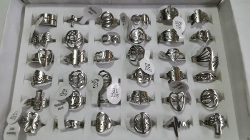 Anillos Lote X 12 Unid. Acero Quirurgico A Eleccion