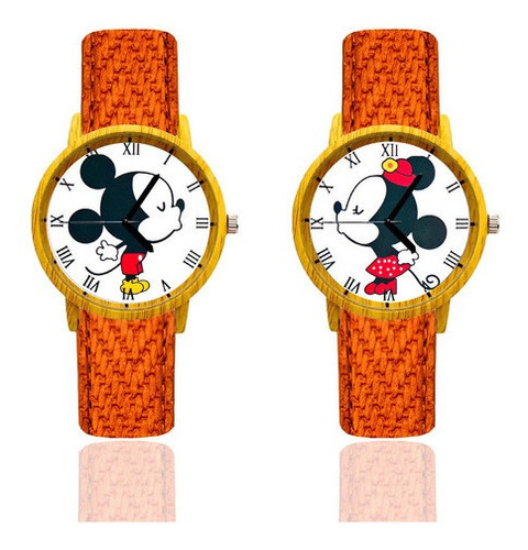 Reloj De Pareja Mickey Y Minnie + Estuche Dayoshop