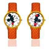 Reloj De Pareja Mickey Y Minnie + Estuche Dayoshop