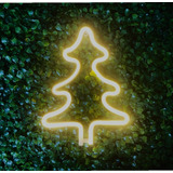 Luminária Arvore De Natal Led Neon Decoração Festas Bivolt