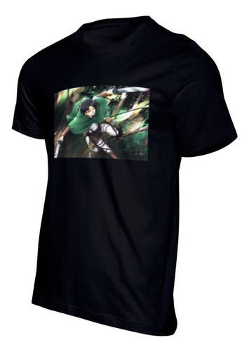 Playera Hombre Attack On Titan Levi Espada Pelea Anime