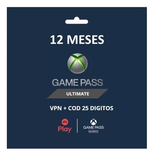 Xbox Game Pass Ultimate Assinatura 12 Meses Código Descrição