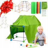 Kit Fort Building Com Hastes E Conectores - 155 Peças Diy