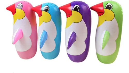Juguete Inflable Pinguino Porfiado Niños Diversión Jugar  