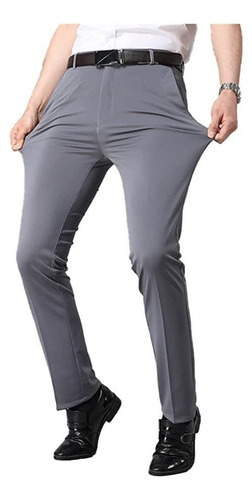 Pantalones De Seda De Hielo Para Hombre, Antiarrugas