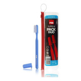 Pack Duo Cepillo Dental Super 8 Medio Con Estuche Phb