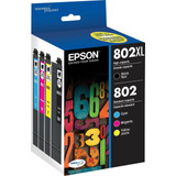 Original Epson Ink Cartucho Impresora Tinta 802xl 4-pack