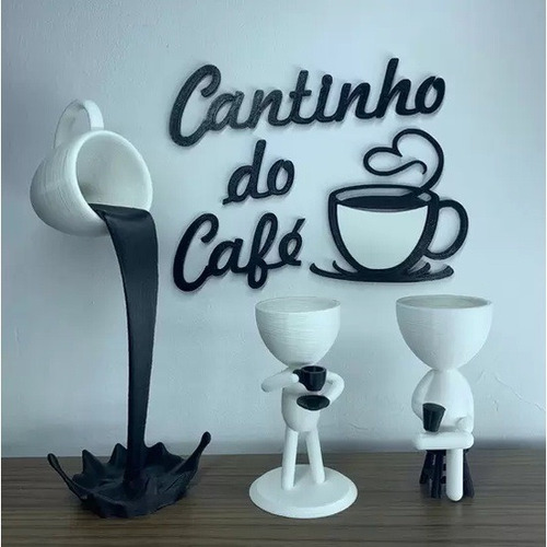 Decoração Cantinho Do Café Diversas Cores Impressão 3d