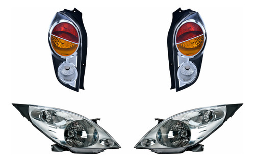 Kit Faros P/halog Y Calaveras Depo Spark 2011 - 2013