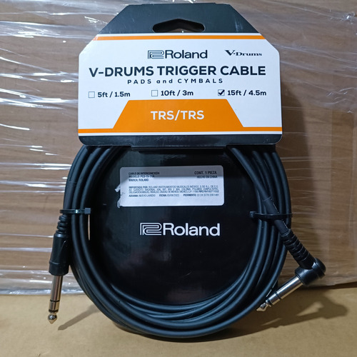 Cable Roland V-drums P/ Triggers, Pads, Platillo, Bombo 4.5m