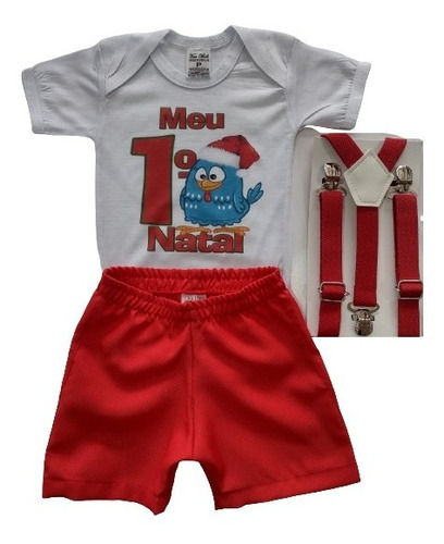 Conjunto E Roupa De Menino Para O Natal Galinha Pintadinha