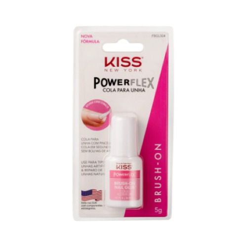 Cola Para Unha Postiça Brush-on Gel - Marca: Kiss New York