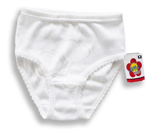 Panty Completa Algodón Niña Y Adolescente Bam31 Pack 3 Pzas