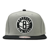 Brooklyn Nets Nba Gorra Mitchell And Ness Core Basic Grey